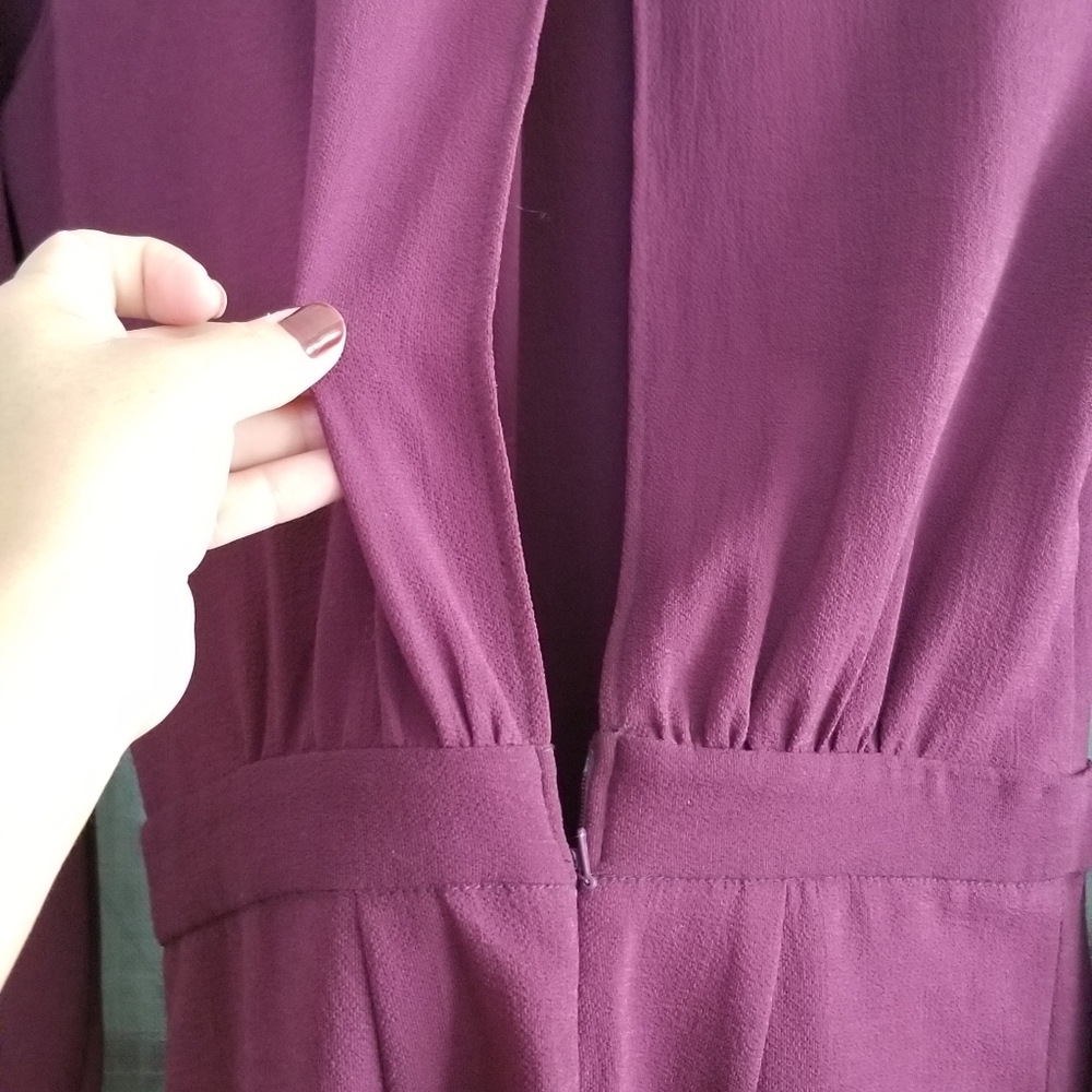 Red wine romper - Picture 4 of 4